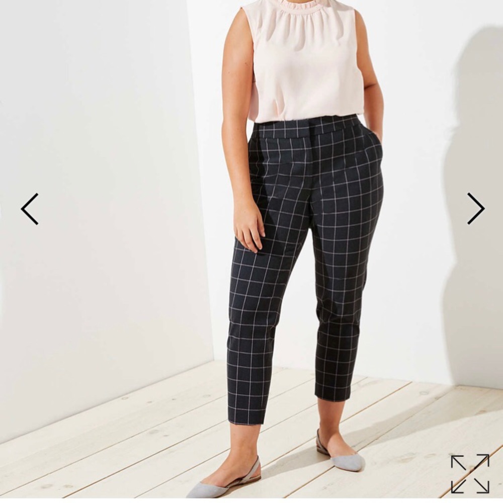 Loft Windowpane Pants